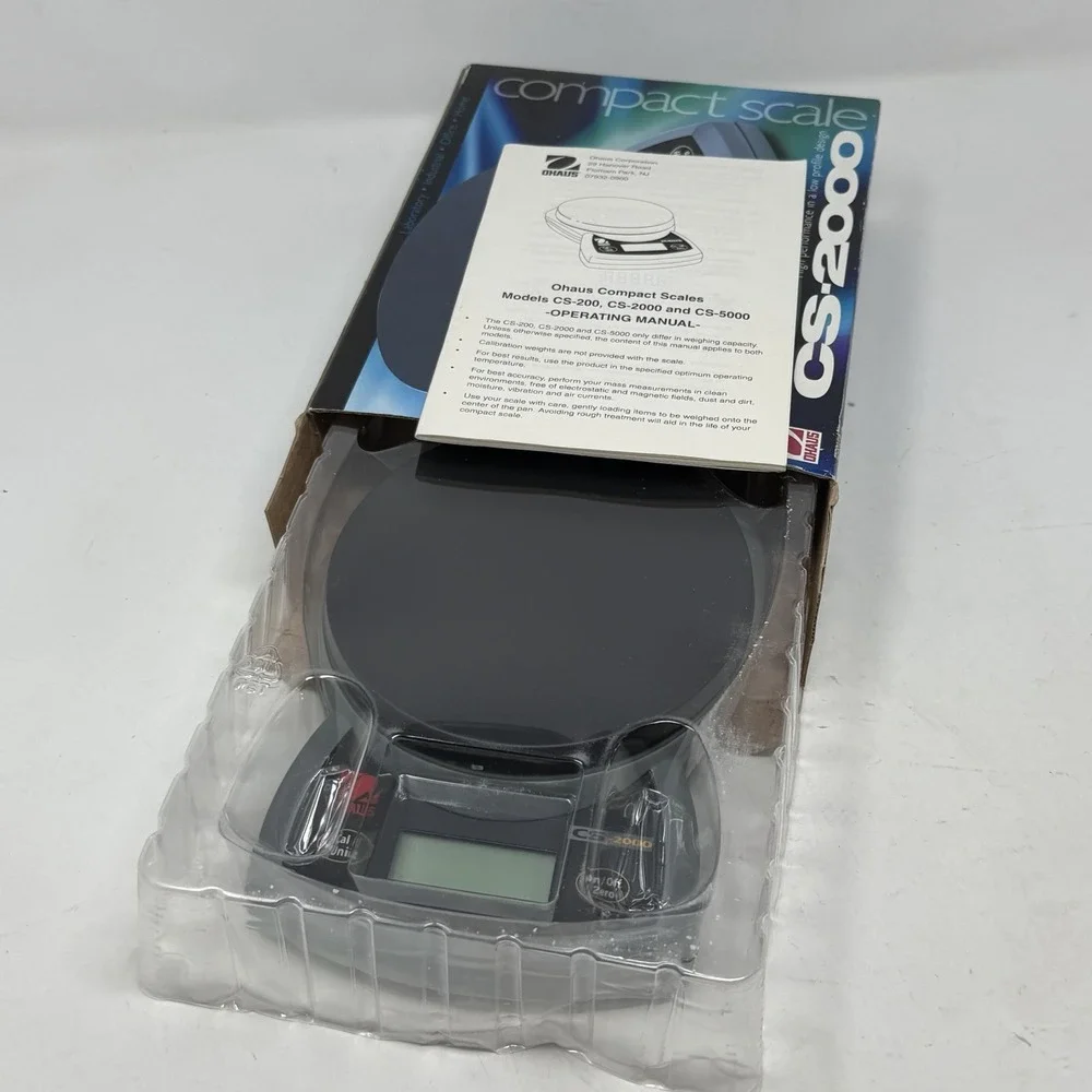 Brand New Ohaus CS-2000 Compact  Scale High Performance Low Profile CS2000-0W0
